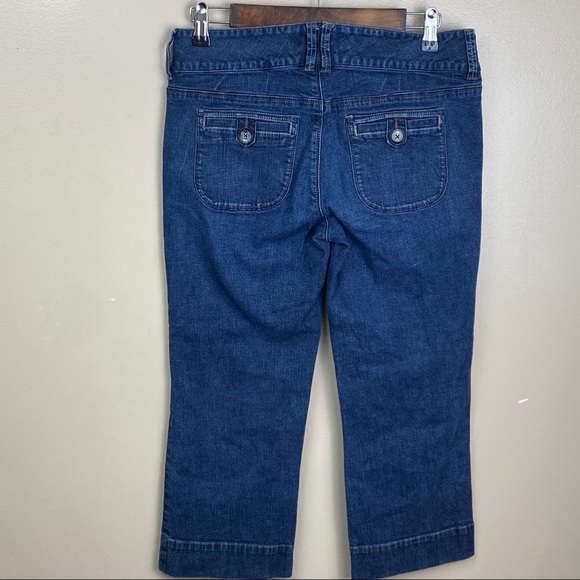 Noir capris denim jeans with attached belt - Picture 3 of 9